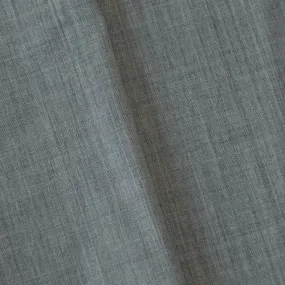 1 3/4 YD PC-Light Static Gray Textured Wool Blend Shirting Fabric