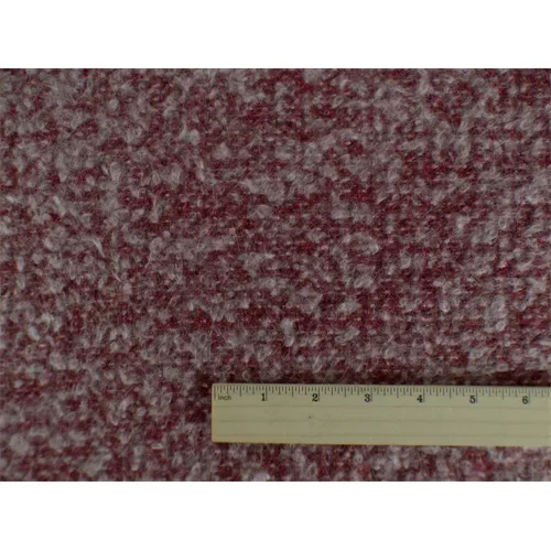 1 YD PC-Pink/Red Wool Boucle Jacketing Fabric