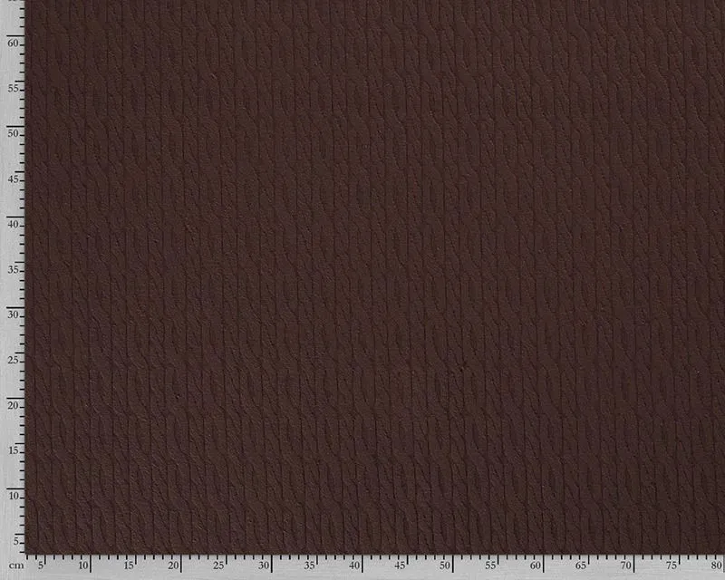 1.94M BROWN REMNANT CABLE JUMPER KNIT FABRIC