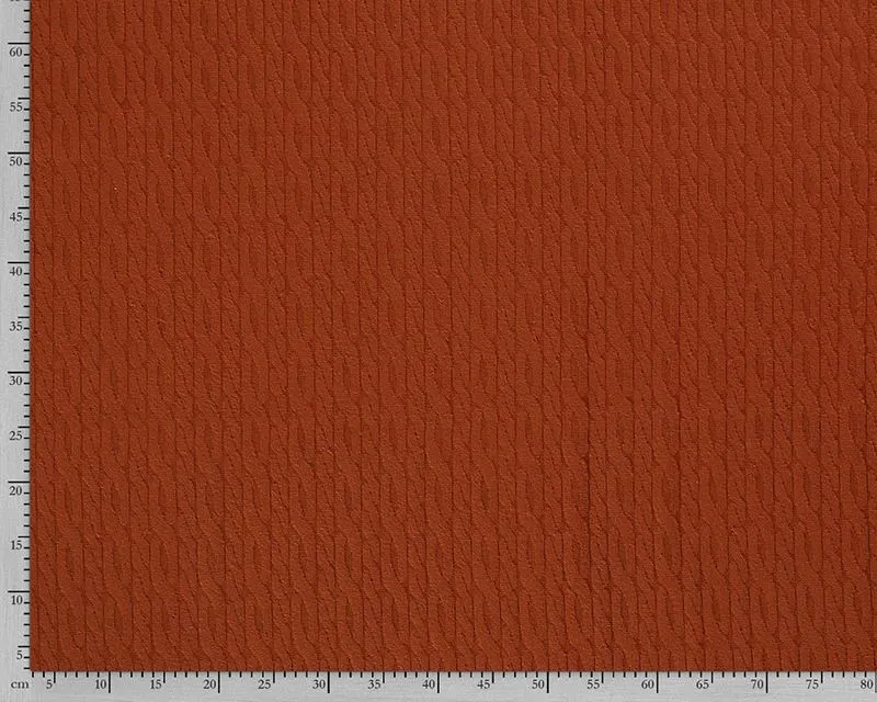 1.94M BROWN REMNANT CABLE JUMPER KNIT FABRIC