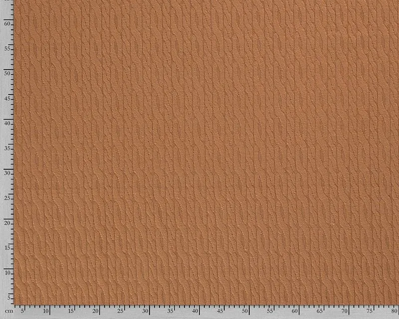 1.94M BROWN REMNANT CABLE JUMPER KNIT FABRIC