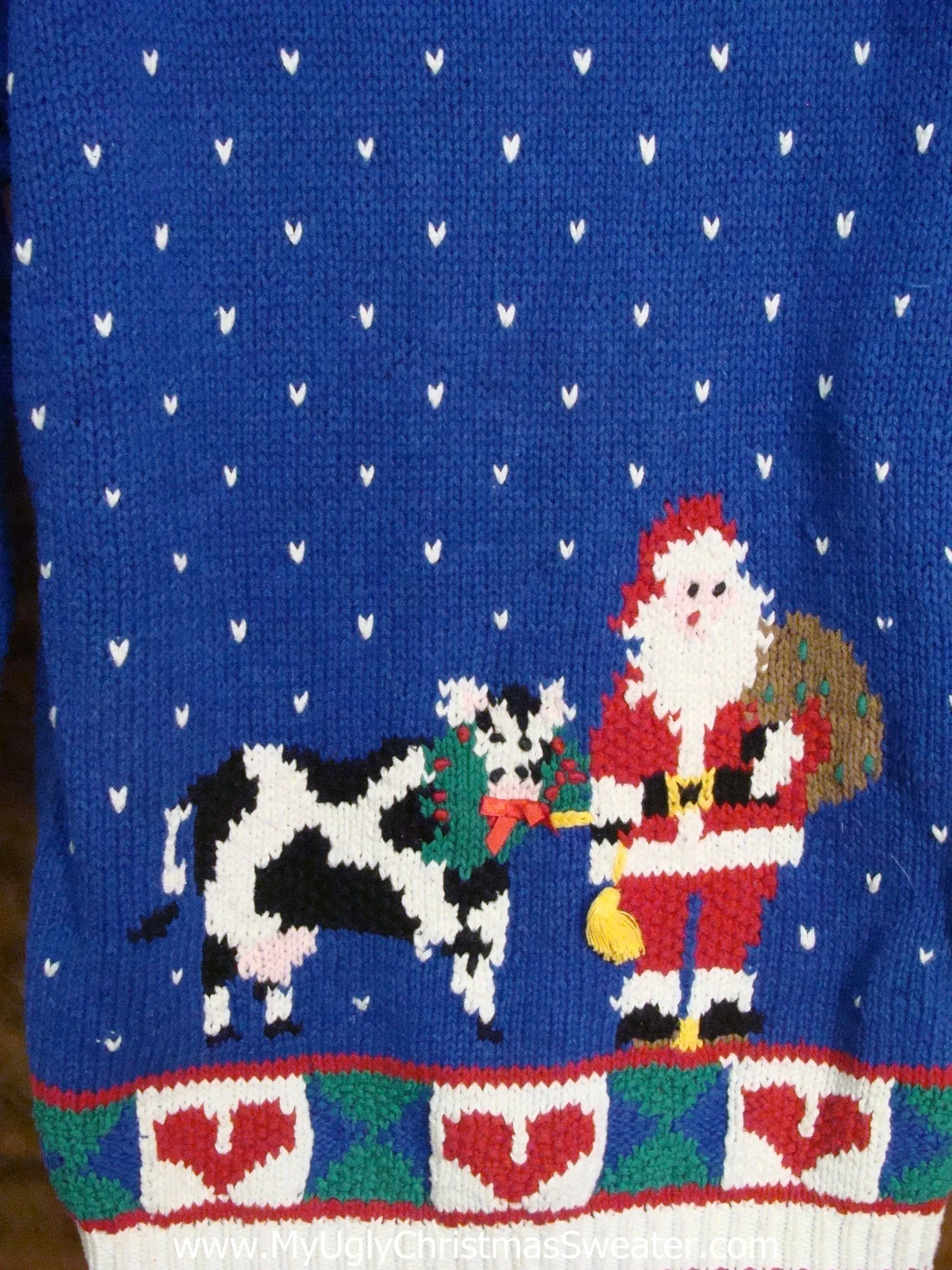 BEST 80s Farm Animals 2sided Light Up Ugly Christmas Jumper