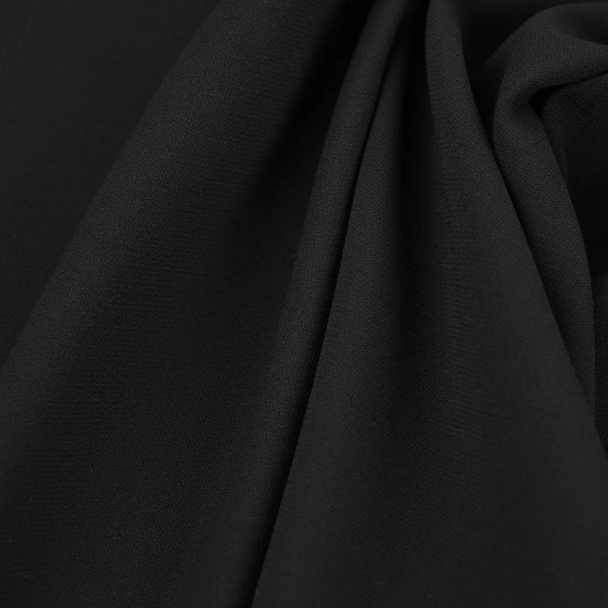 Black Crepe Fabric 96684