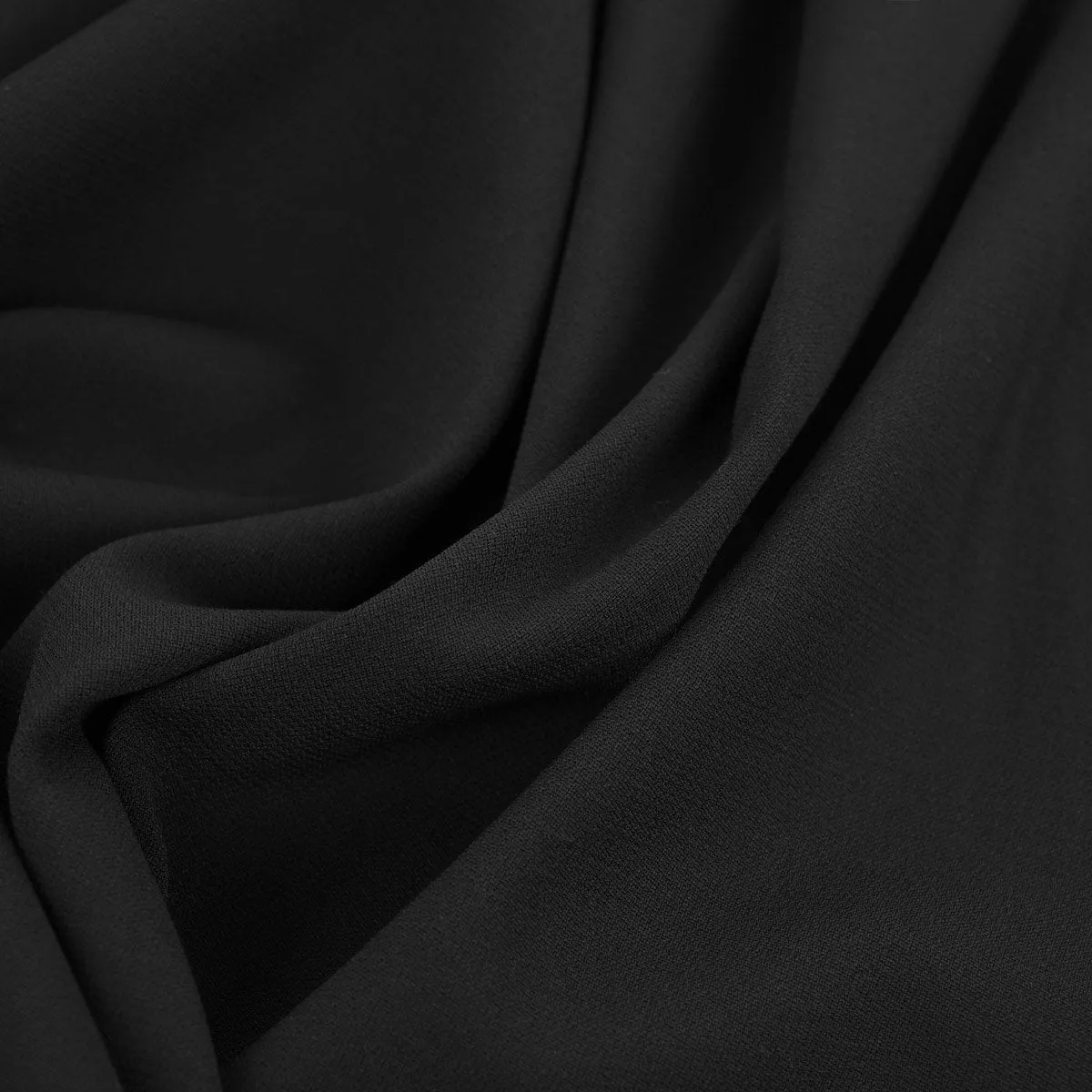 Black Crepe Fabric 96684