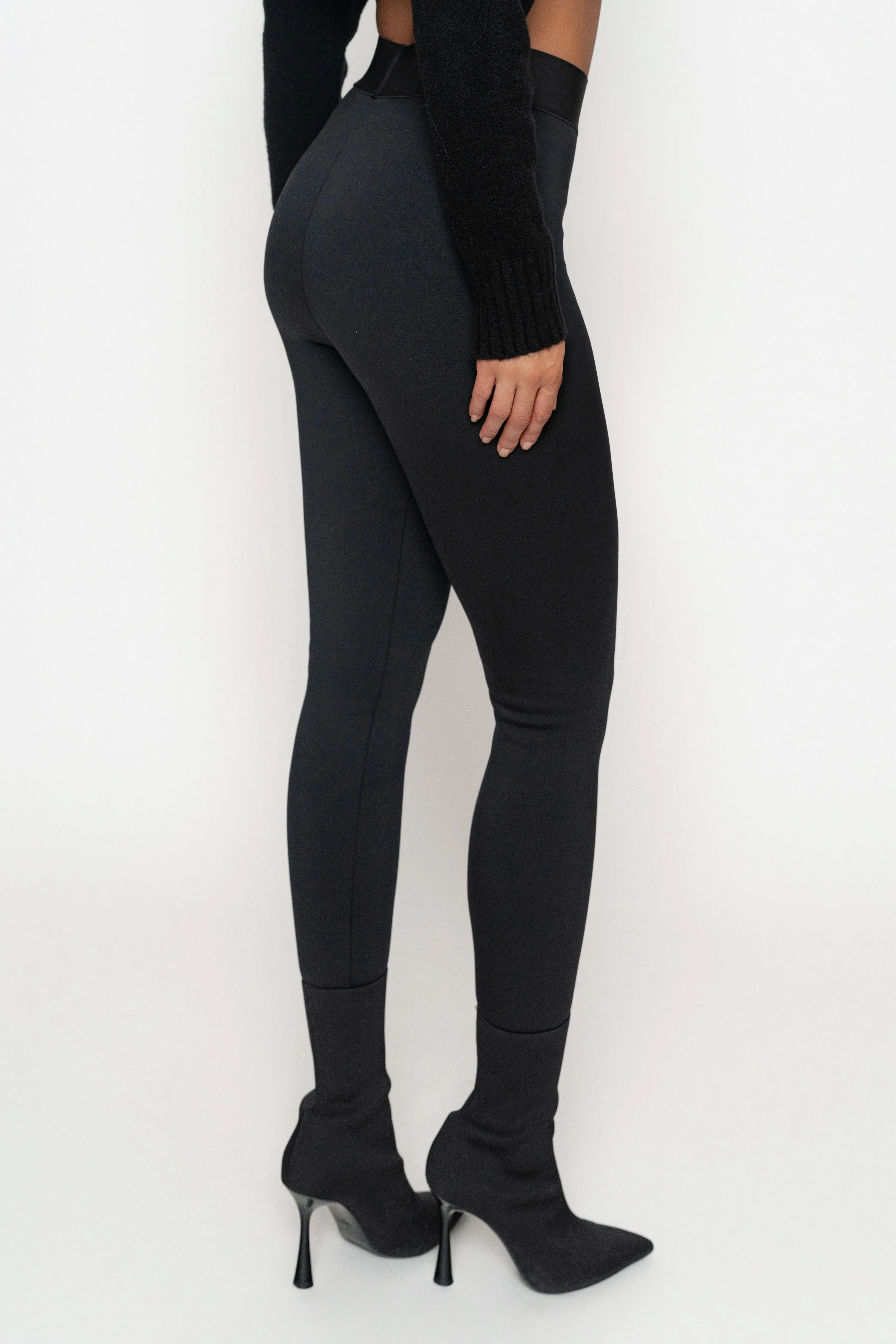 Black Essential High-Waist Leggings