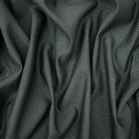 Black-Gray Poly-Wool Dot Dobby Woven Shirting Fabric