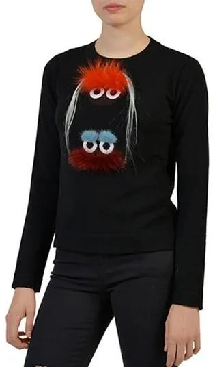 Black Knit Bag Bug Sweater