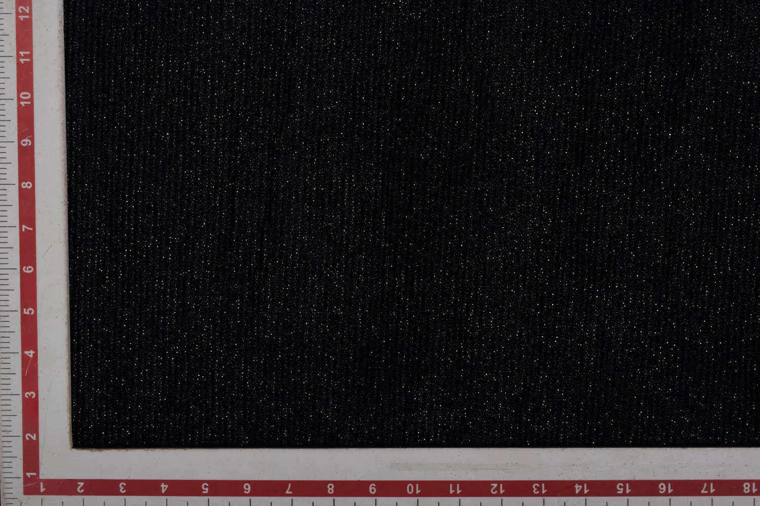 Black Pleated Glitter Knit Fabric