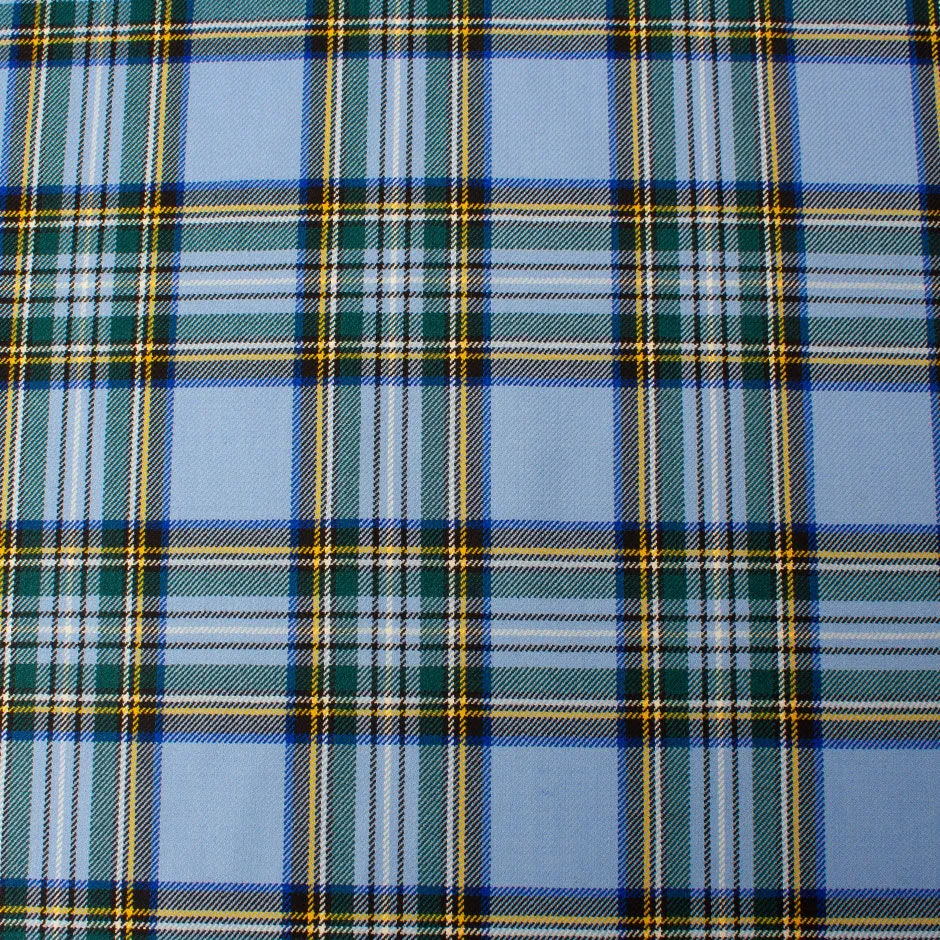 Blue & Yellow Pure Wool Tartan