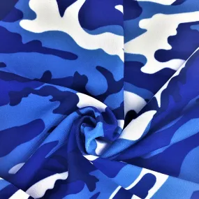 Blue Camouflage Print Jersey (Made in America) - SKU 6988A #U144