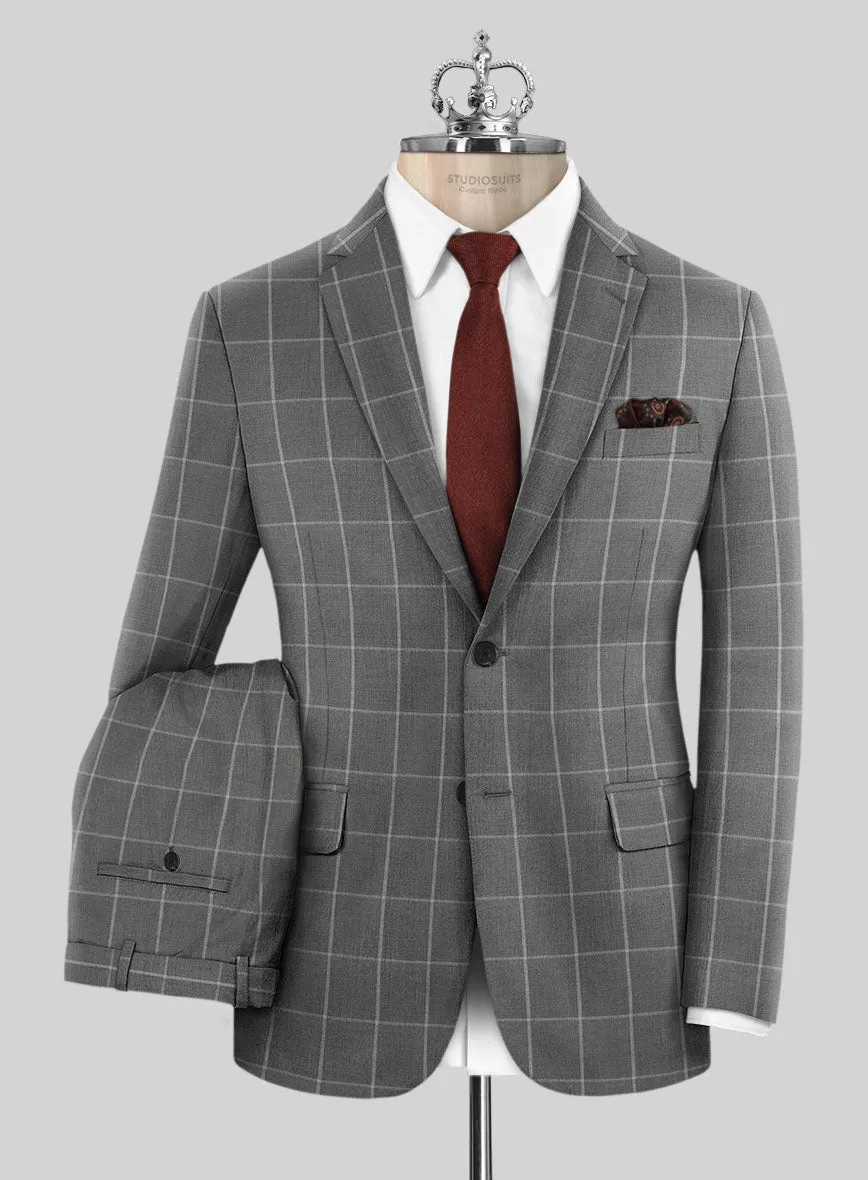 Bristol Lenato Gray Checks Suit