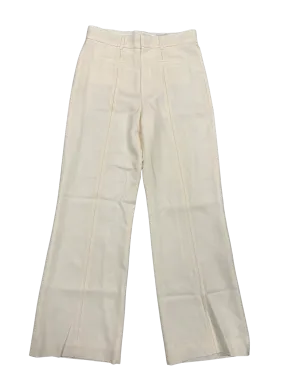 Casablanca 'Cream' Virgin Wool High Waisted Trousers