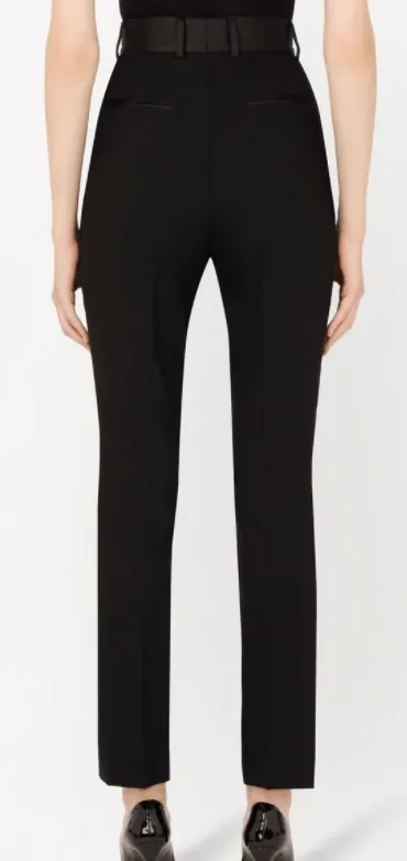 DOLCE & GABBANA - slim-fit high-waisted trousers