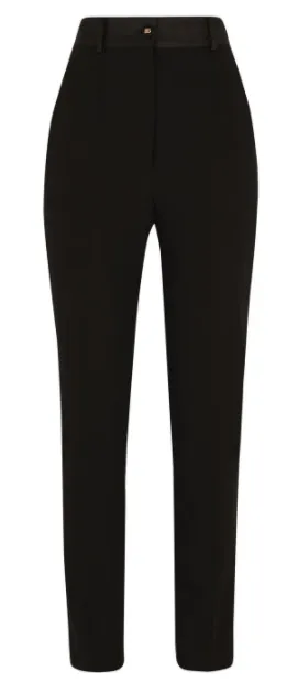 DOLCE & GABBANA - slim-fit high-waisted trousers