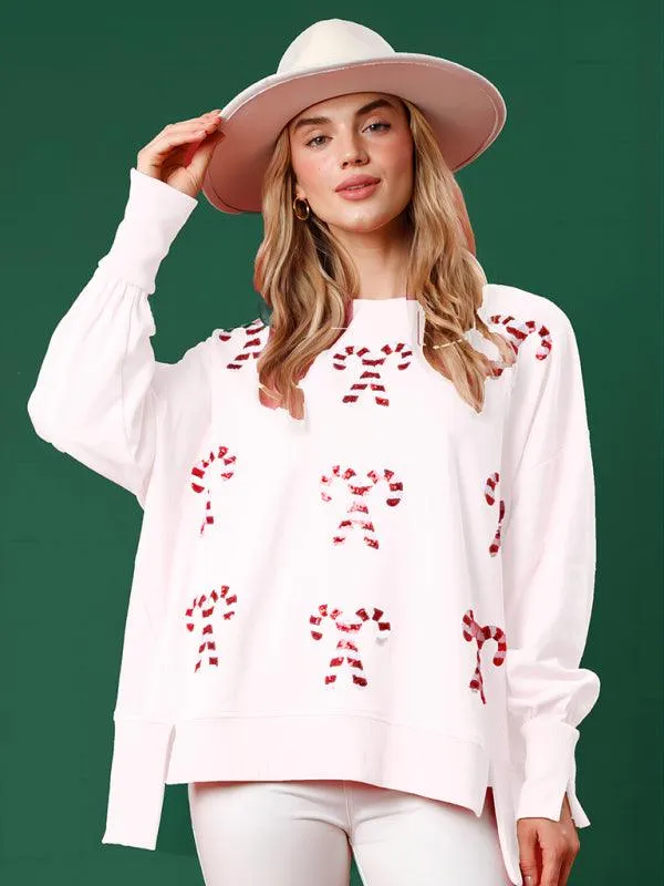 Elegant Festive Charm: Women's Knit Pullover for Holiday Style