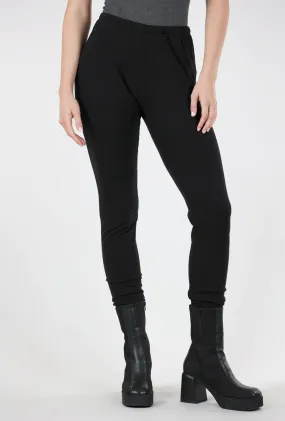 Fleece Lined Leggings, Black