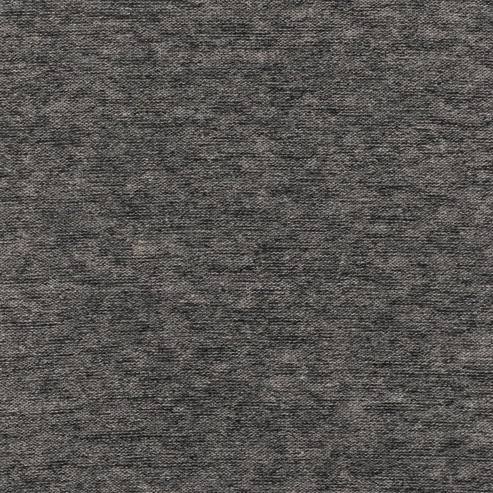 Gray-Black Slub Stretch Poly Blend Brushed Back Jersey Knit Fabric