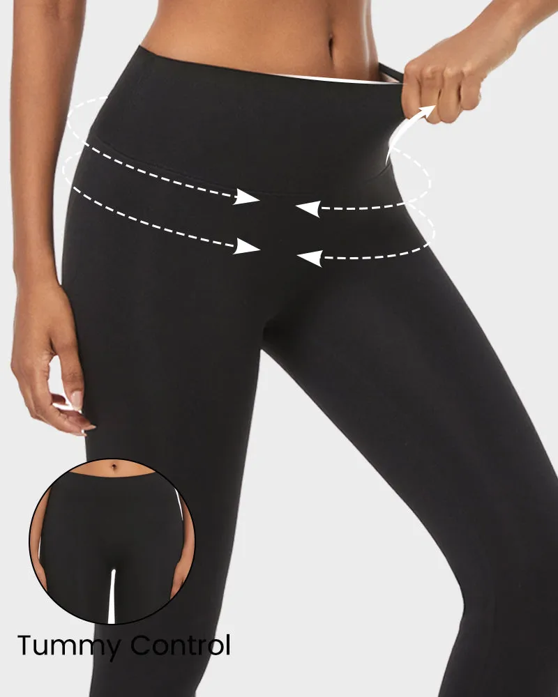 High Waist Butt Lifting Lightweight Fleece Lined Leggings