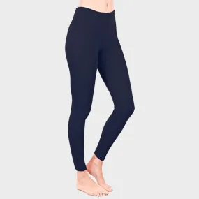 High Waisted Navy Fleece Lined Leggings