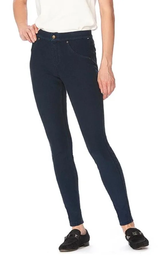 Hue Fleece Lined Blue Denim Leggings