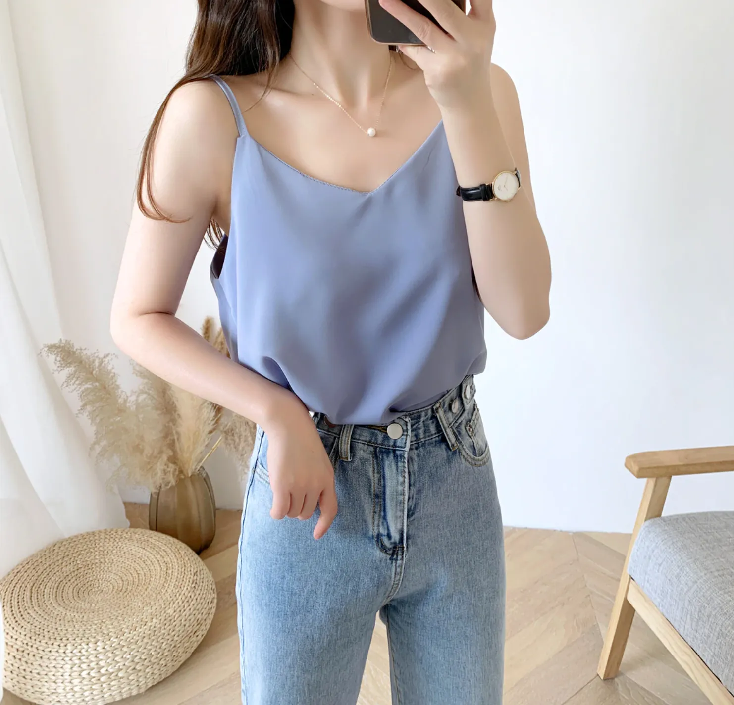 [Korean Style] Felisha Chiffon Cami