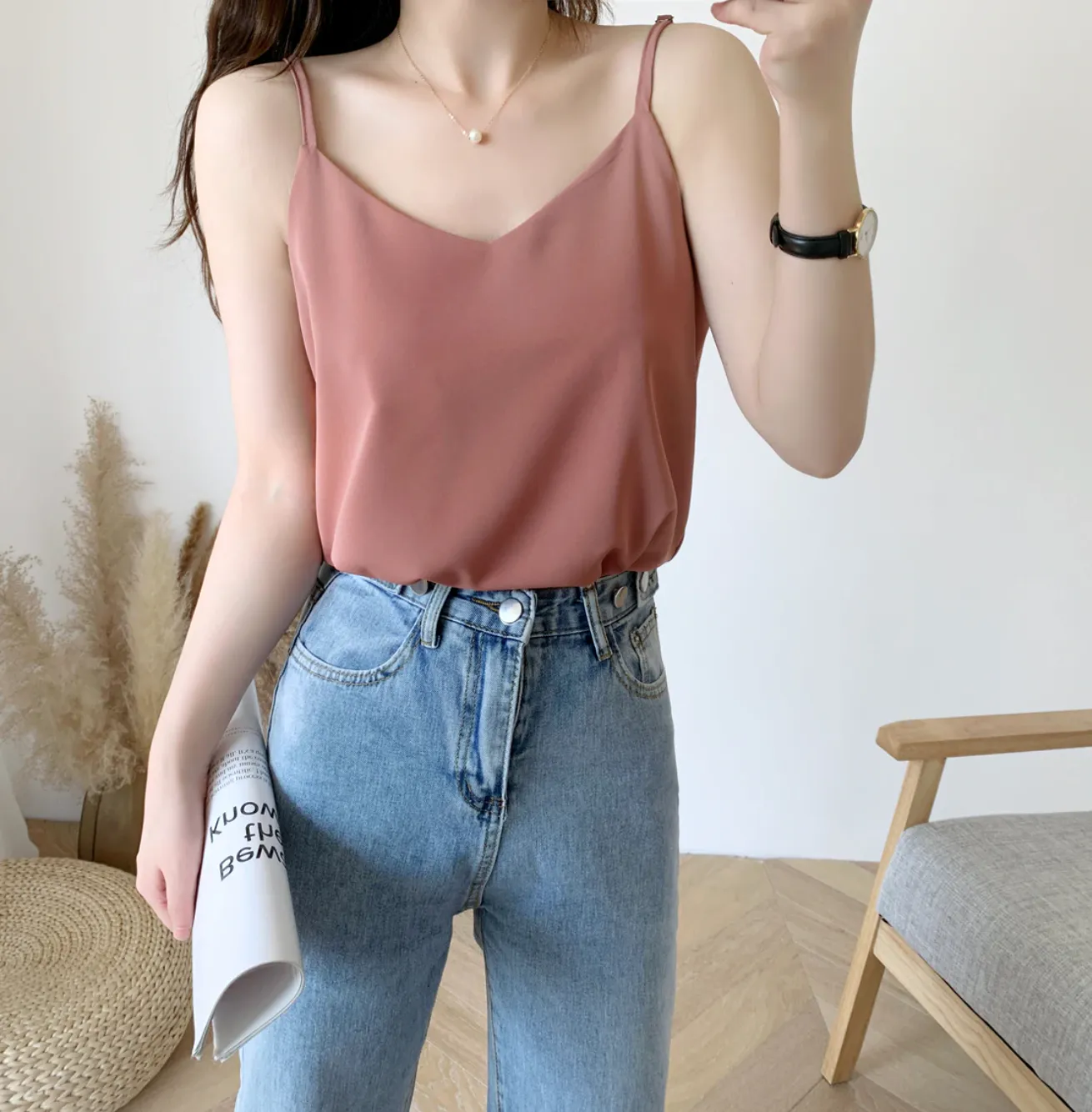 [Korean Style] Felisha Chiffon Cami