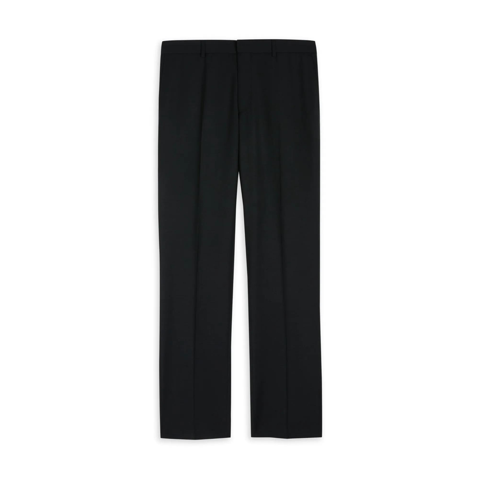 Men Mps-Volosts-Slim Fit Plain Suit Trouser - Black