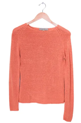 One Girl Who... Tight Knit Orange Sweater Top