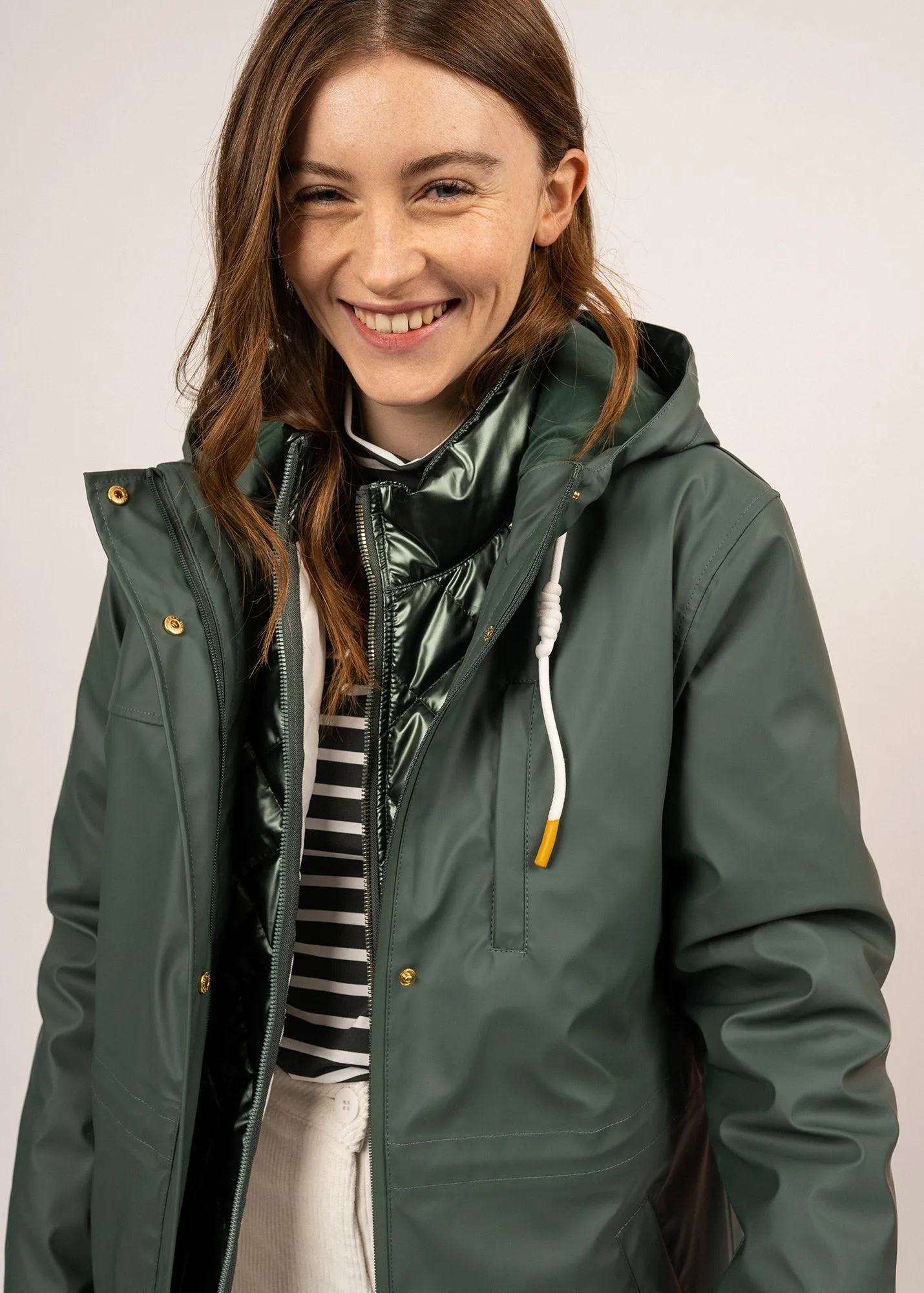 Ste Valerie 3 in 1 parka - padded jacket, removable (VEGETAL)