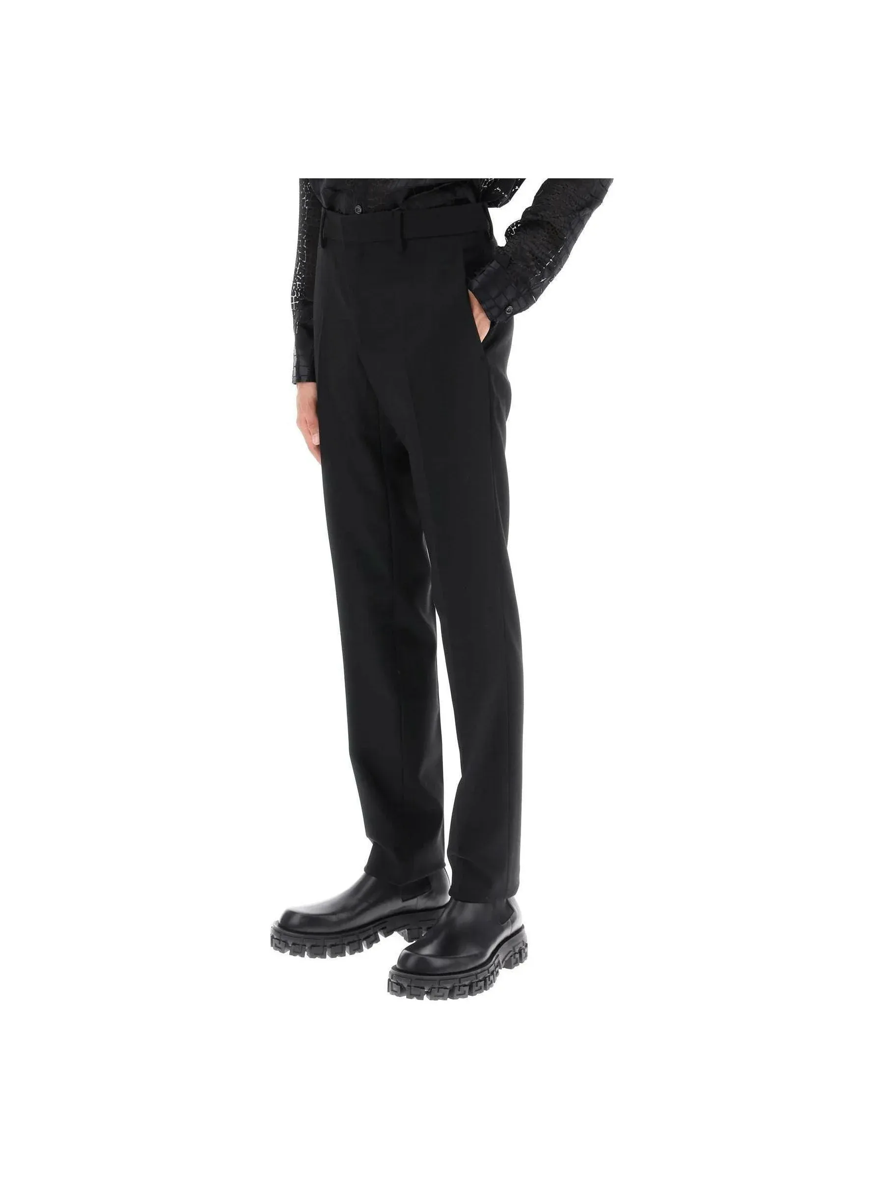 Tailoring Cigarette Wool Trousers