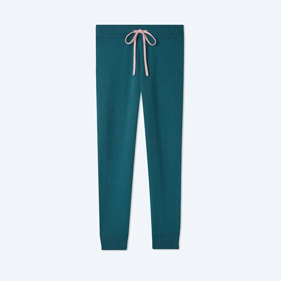 The Coziest Cashmere Blend Jogger - Venetian & Pink Sky