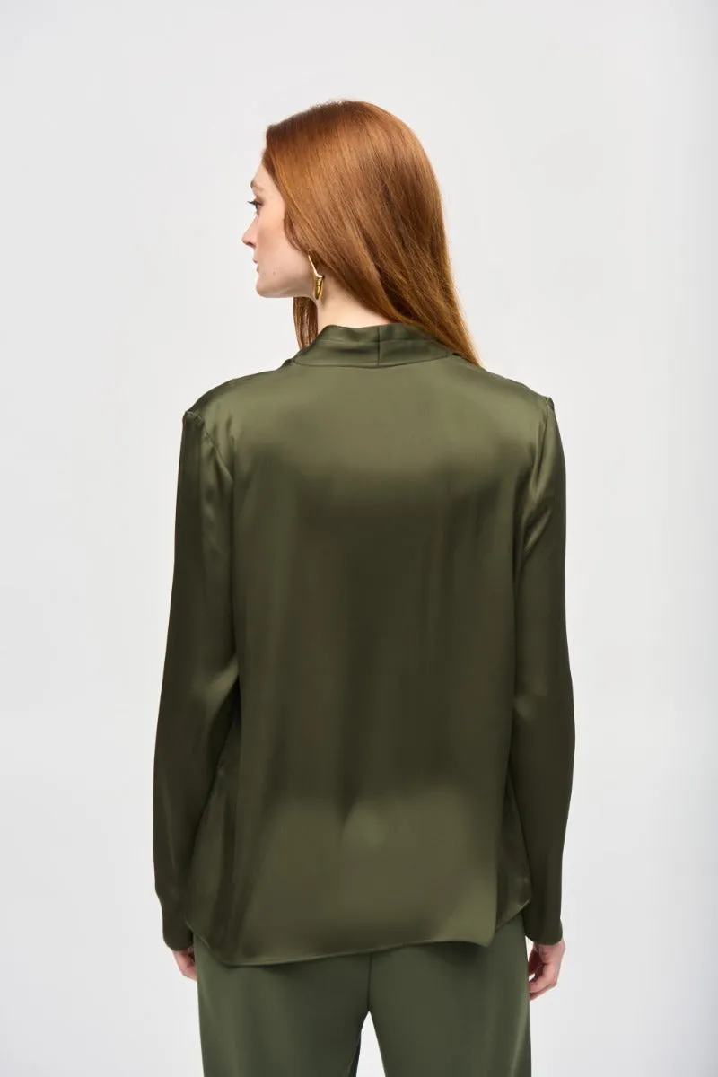 V-Neck Satin Top