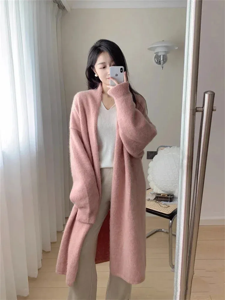 Women Sweater Womens Winter Sweaters Cardigan Traf Female Knitting Overszie Long Sleeve Loose Knitted Outerwear Ropa De Mujer