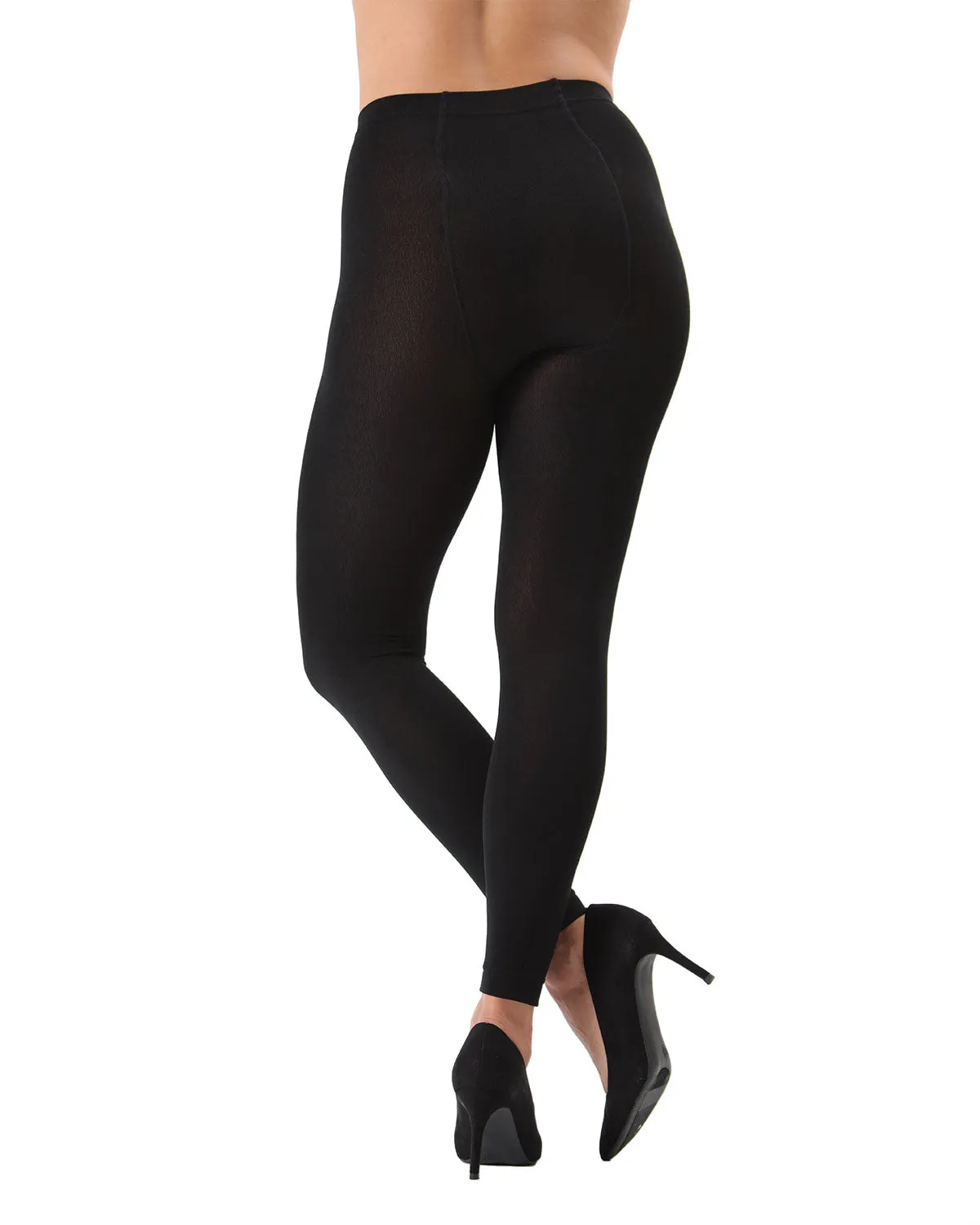 Women's Mullida Black Fleece Lined Seamless Winter Leggings