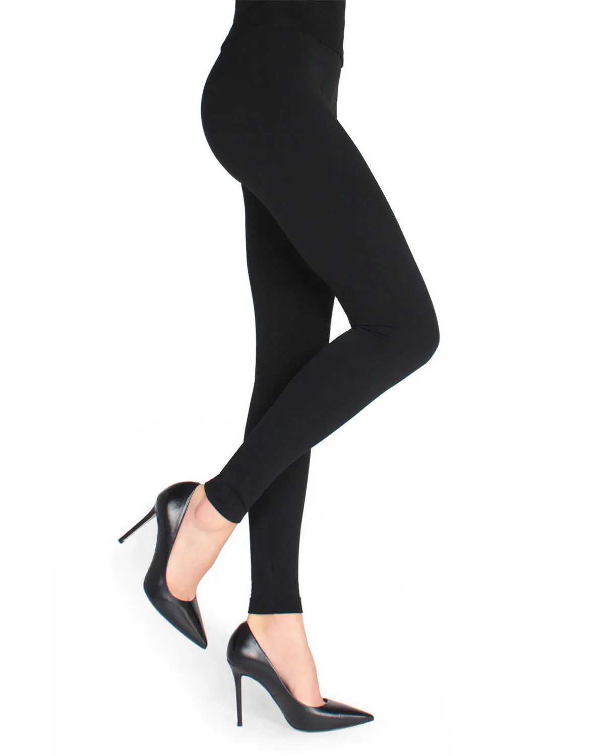 Women's Mullida Black Fleece Lined Seamless Winter Leggings