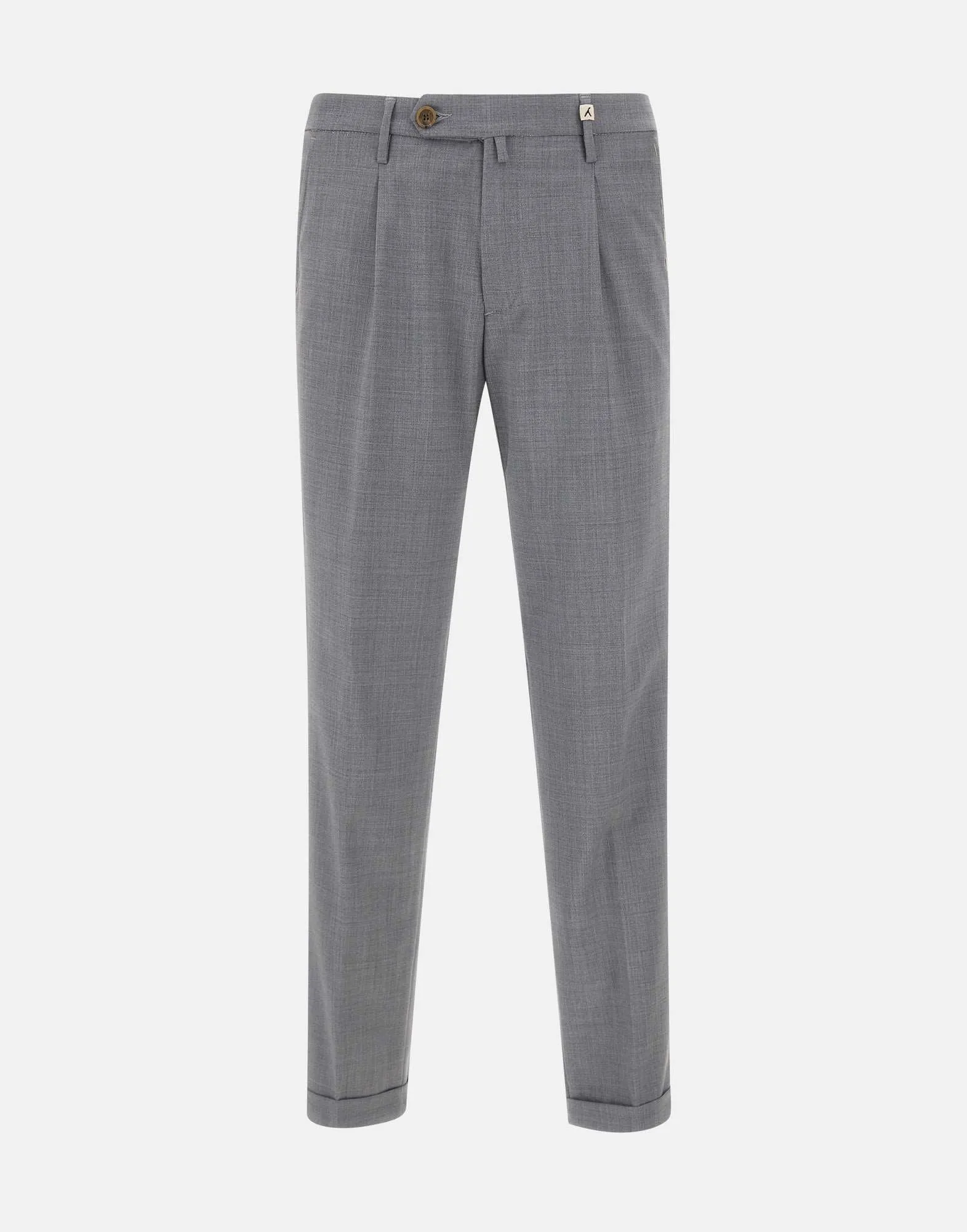 Zeus-P Grey Wool Trousers