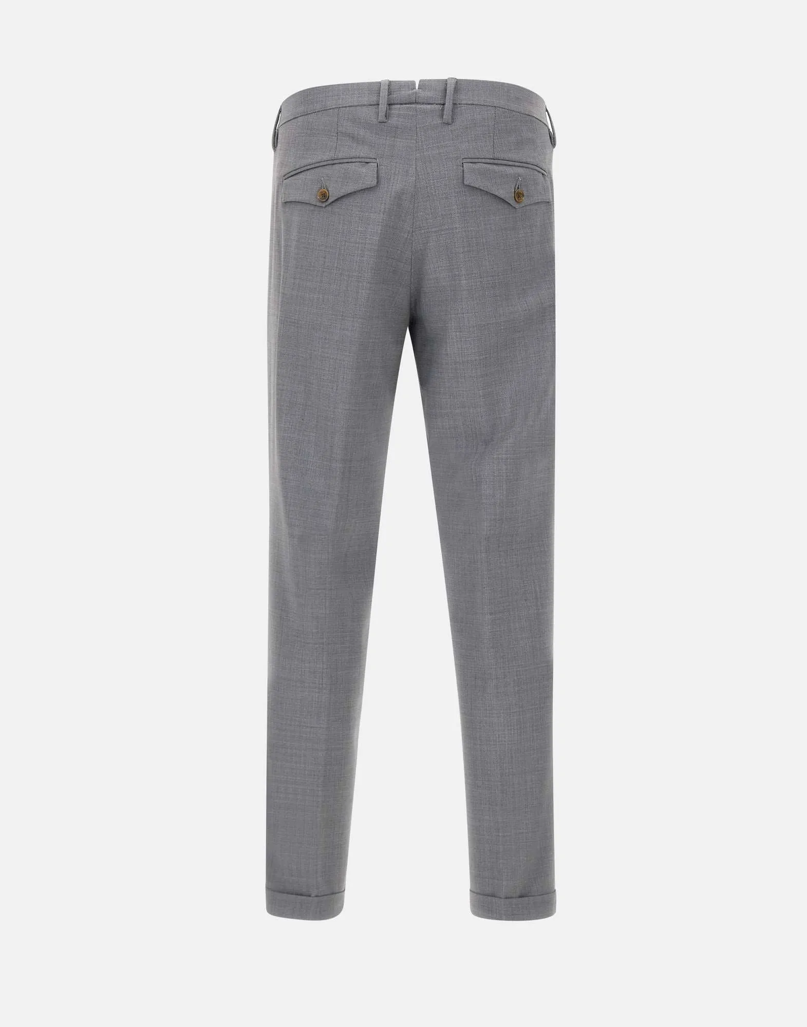 Zeus-P Grey Wool Trousers